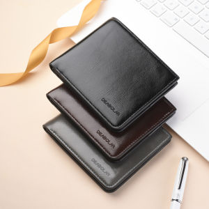 【✨City of Angels🎁】Mens Wallet Original Short Wallet Business Horizontal Soft Zipper Wallet Fashion beg dompet lelaki