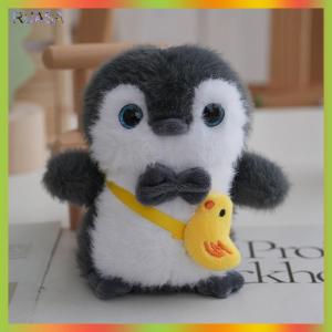 RUASA Dễ thương chút chim cánh cụt sang trọng búp bê Keychain Mặt dây chuyền Ba lô treo trang trí quà tặng