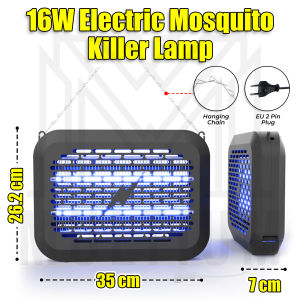 16W Square Electric Shock Mosquito Killer Lamp | Bug Zapper Indoor Insect| Powerful Mosquito Trap Lamp|Mosquito Repellant|Mosquito Killer|Mosquito Electric|Mosquito Repellant Electric|Mosquito Trap|Home Mosquito Killer Lamp