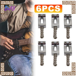 6pcs  Saddle Bridge Tremolo/Saddle Hardtail Bridge/Gitar Elektrik Wilkinson/ Fixed Dengan Kunci Pas Untuk Gita Elektrik Strat