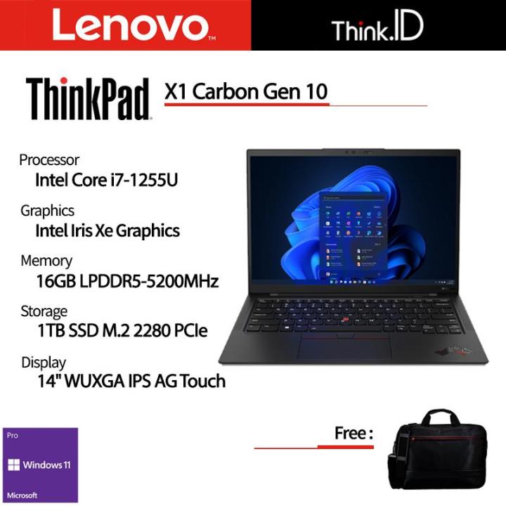 Thinkpad X1 Carbon Gen 10 i7-1255U 16GB 1TB NVMe 14