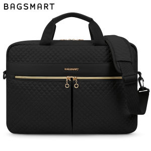 BAGSMART Túi xách nữ đựng laptop 15.6 inch túi đeo vai đa năng thích hợp cho công sở du lịch kinh doanh