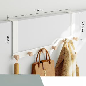 Door Hook Punch-Free Wall-Mounted Clothes Hanger Adhesive Strong Clothes Hook Storage Rack Storage Clothes Hanger Artifact