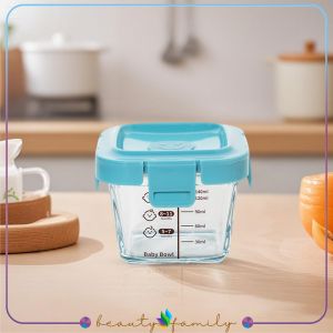 BF-C1277 Baby Food Container Wadah Penyimpanan Mpasi Tahan Panas / Kotak Tempat Makan Kaca Baby