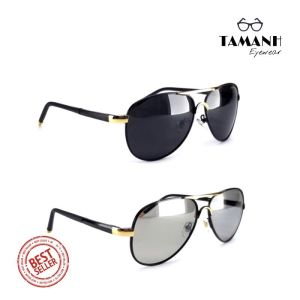 Kính mát nam nữ P-8503 đổi màu Mắt kính phi công tròng kính trong suốt chống tia UV phản quang