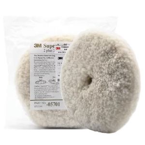 3M SUPERBUFF DOUBLE SIDED 9INCH WOOL BUFFING PAD Wool Polishing Wheel 05701 Car Polishing Marble Polishing FREE ADAPTOR