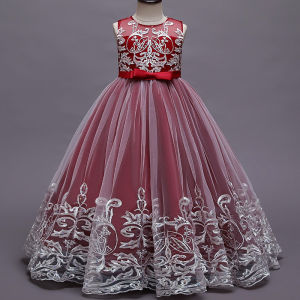 Long Dress Pesta Anak Perempuan Import / Wedding Pesta Gaun Anak Perempuan Mewah Import