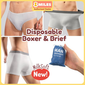 Men Disposable Underwear Mens Boxer For Man Cotton Man Brief Travel Business Trip Elastic Comfort Fit by 8miles