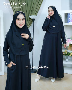 ABAYA SET HIJAB KNIT PREMIUM GAMIS FULL KERUDUNG KNIT PREMIUM TERBARU BUSUI FRINDLY