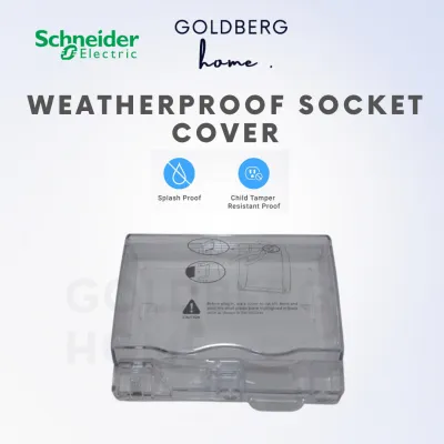 [SG seller] Schneider electric Weatherproof IP55 In Socket Cover | 1 Gang 2 Gang Lockable | Goldberg Home