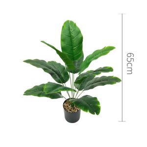 SKJK STUDIO Cây dương xỉ Lá Cây Chuối nhân tạo 12/18/24 lá Cảm ứng thật Cây cọ nhiệt đới lớn Cây xanh Giống như thật Cây Lá Cọ giả Trang trí vườn nhà