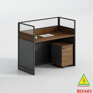 Bàn làm việc có vách ngăn hiện đại tối giãn không gian nâng cao hiệu suất BLV603 - Nội thất lắp ráp Viễn Đông