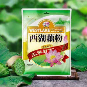 West Lake Lotus Root Starch Osmanthus Lotus Seed Instant Powder Chinese Traditional Healthy Breakfast Dessert Hangzhou Specialty