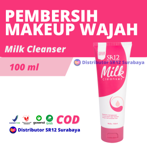 Pembersih Make Up SR12 Milk Cleanser 100ml Makeup Wajah Muka Double Cleansing Oil