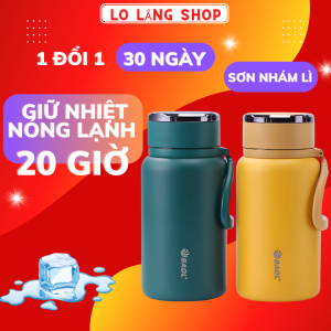 Bình đựng nước inox 304 dung tích 1500ml inox 3 lớp lõi thép chống gỉ  có quai xách  bình đựng nước