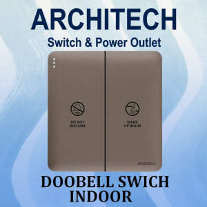 ARCHITECH INFINITY A63-K02B2 BROWN Doorbell Switch Indoor