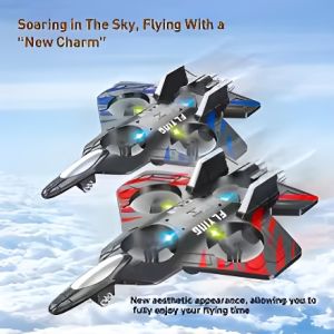 FOC Extra battery - RC Plane Quad Copter 2.4G Remote Control Aircraft EPP Foam Fighter with Gravity Sensing for Boys Kids gifts