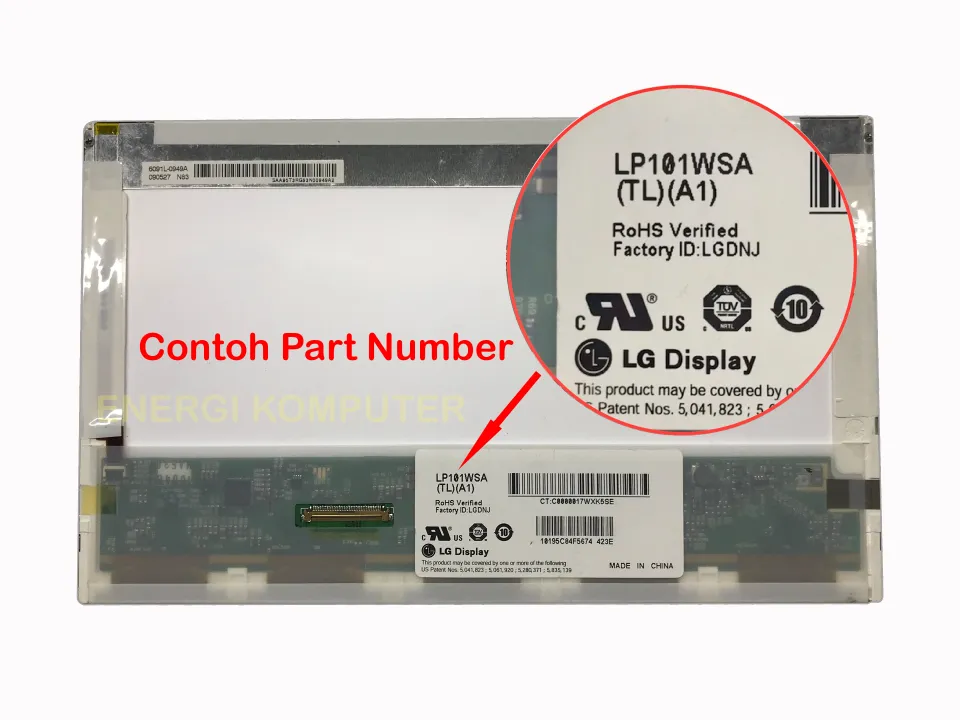 Dalle écran LED 10,1" Pour Toshiba NB200, NB205, NB255, NB304, NB305, NB500, NB505 – NEUVE