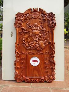 Đốc Lịch TOKDODO Gỗ Hương Nguyên Khối Đục Nổi