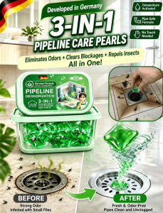 ✨DrainPearls Odor Eliminating Drain Cleaning Beads / Kitchen Bathroom Pipe Freshener / Eco-Friendly Dissolving Formula / German Sewer Unblocker Beads