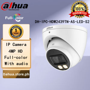 Dahua IP Camera 4MP Full-color(DH-IPC-HDW2439TN-AS-LED)Eyeball Wired Waterproof Indoor/Outdoor Intelligent NetworkCamera
