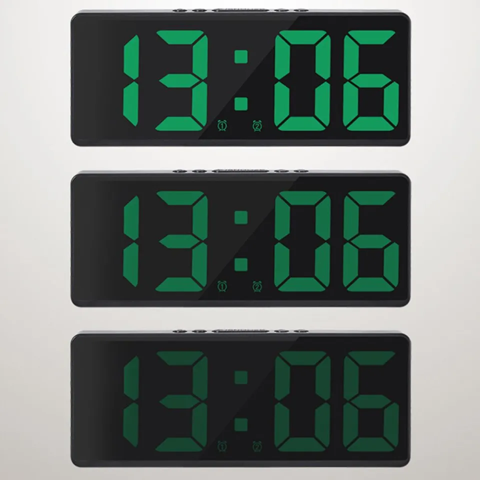 Creative Number Clock Color Nightlight Temperature Calendar Alarm Clock LED  Large Number Electronic Clock Backlight Home Decor | Lazada Singapore