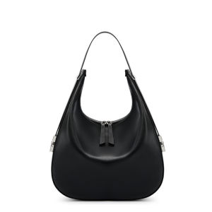Spring and summer new niche design cowhide bag shoulder bag handbag genuine leather crescent bucket bag for women