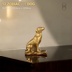 Elegant Bronze Feng Shui Zodiac Figurines Set - Traditional Animal Ornaments for Home Décor