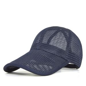 HOUCHU Adjustable Mesh Baseball Cap Quick-dry Hollow Sports Mesh Caps Sun Hats Translucent Men Snapback Hat
