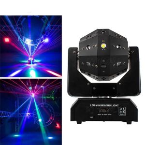 MOVING HEAD BALL Lampu Panggung Mini Lampu Depan Bergerak LED RGB DMX512 16/18 Saluran