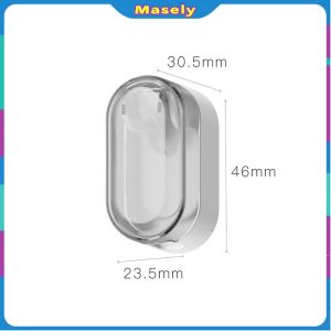 Masely Toothbrush Holder Wall-mounted Punch-free Toothbrush Storage Rack Automatic Flip Cover