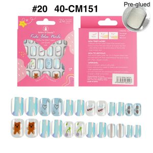 DASHING DIVA KID 20pcs Press On Kids Nails Multiple Use Fake Stick On Art Nail Sticker MAGIC PRESS Kids DASHING DIVA