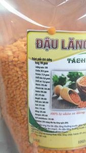 Hạt đậu lăng đỏ nhập khẩu không biến đổi gen làm bánh nấu sữa nấu ăn