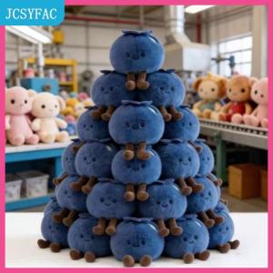 JCSYFAC Blueberry búp bê Keychain mô phỏng sang trọng nhồi đồ chơi cho túi quyến rũ vô tội mặt PURSE xe trang trí cho trẻ em gái và trẻ em