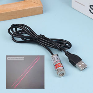godessing 12 mét 5mW có thể điều chỉnh focus Red Diode công nghiệp mô-đun Laser định vị đầu đồng với USB dòng 650nm Dot dòng chéo