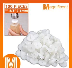 Plastic Nail Glide 5/8 for Furniture Chair Table Leg Feet Protection (100 pcs)