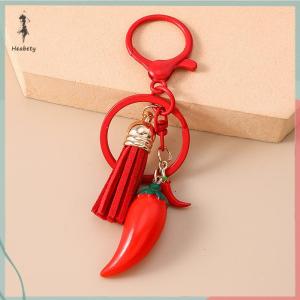 🔥ส่วนลด 10 บาท สำหรับการซื้อ 1 ชิ้น🔥ราคาถูก พวงกุญแจพริกน่ารักพวงกุญแจเชอร์รี่ผลไม้จำลองสำหรับผู้หญิงกระเป๋าถือของเธอจี้พวงกุญแจ DIY ของขวัญเครื่องประดับ