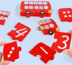 [SG SELLER-READY STOCK] MyKid Palace Bus Math Toys Educational Games Best Gift
