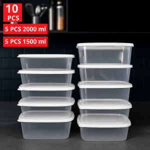 TOPLES FREEZER SET CALISTA RUMOI BENING SEALWARE [12-PCS] WADAH PENYIMPANAN MAKANAN TEMPAT BUMBU DAPUR SET LUNCH BOX FOOD CONTAINER SET TOPLES KULKAS SET STORAGE BOX FOOD CONTAINER FOOD PREPARATION FOOD STORAGE SET