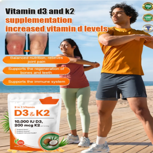 Coconut Oil Vitamin C+D2 Softgel Capsules for Daily Use Immune Support Fat-Soluble Vitamins Enhancing Nutritional Absorption for Office Workers