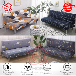 XHOME【PH stock】3 size Tight Wrap Elastic Protector Slipcover Couch Mattress Cover funda Dirt-Proof sofa cover All-inclusive Sofa Bed Cover Floral Bedspread Without Armrest Folding Stretch Sofa Bed Cover