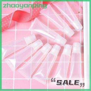 zhaoyanping 10 hộp đựng mỹ phẩm rỗng có thể nạp lại mới Hộp đựng mỹ phẩm trong suốt son bóng