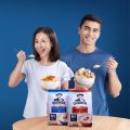 Quaker Oat Instant Cepat Dimasak Oatmeal Segera Cooking Pouch Inatant Kemasan Merah Quick Cook Biru Pack. 