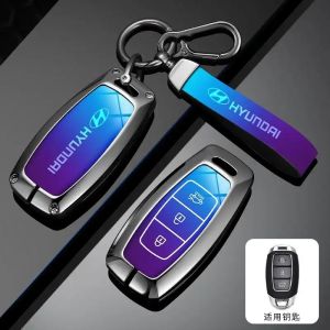 Remote Key case cover metal key fob shell keychain for Hyundai i30 ix25 Elantra Skyscanner Solaris Azera grandeur IG TM accent Santa Fe