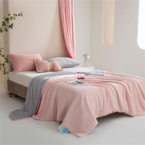【DAILY ESSENTIAL】 Class A Cooling Silk Summer Blanket/Washable Ice Silk Summer Quilt/Cotton Quilt Suitable For Summer
