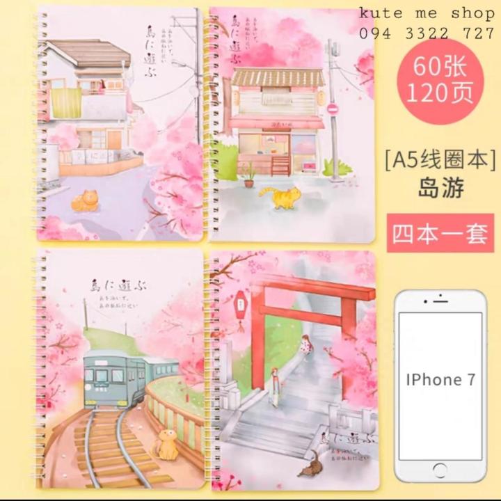 Sổ tay A5 bìa màu đẹp (60 trang)