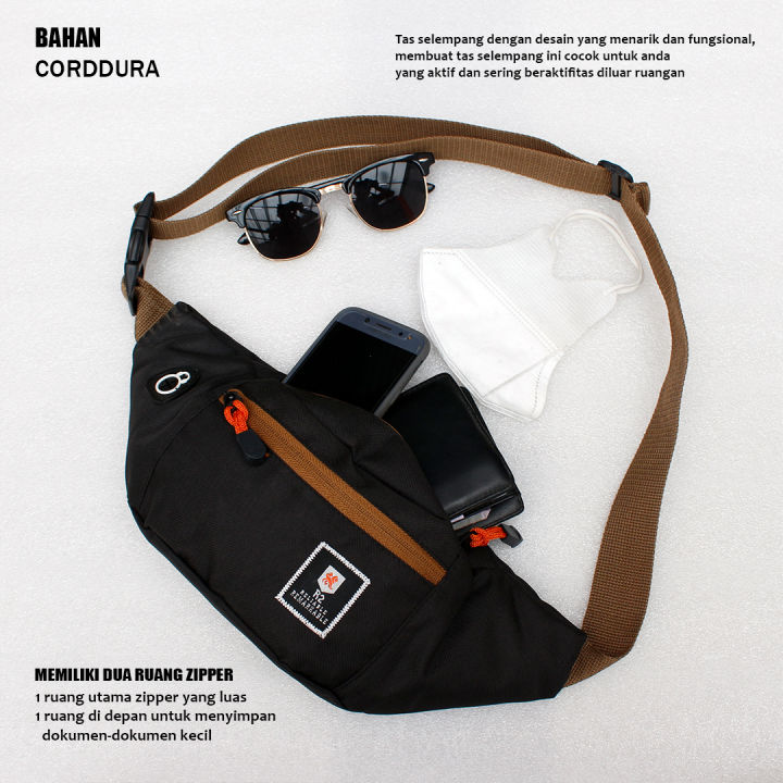 TAS WAISTBAG TAS WAIST BAG Tas pria selempang waistbag Oval clasic