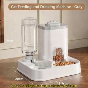 Dual UseBowl Automatic Water Dispenser Cat Bowl Dog Bowl Food Bowl For Easy Feeding