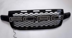 Ford Ranger 2023 Black White LED Light Front Grill