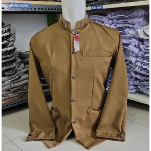 Jasko Pria / Jasko Polos / Jasko Hitam Putih Jas Koko Pria Dewasa Jas Mandarin Atasan Muslim Pria